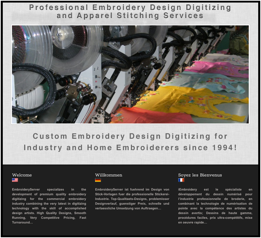 Custom Embroidery Digitizing and Embroidery Stitching Services